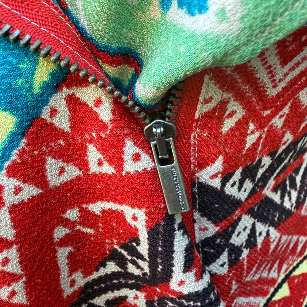 Red Aztec Light Shirt Jacket - Picture 5 of 10